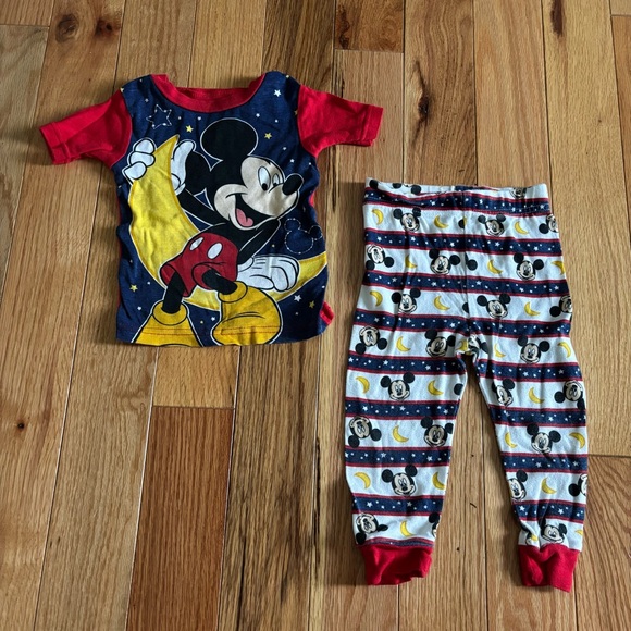 Disney Mickey Mouse Kids Pajamas - Red and Yellow - Picture 1 of 5